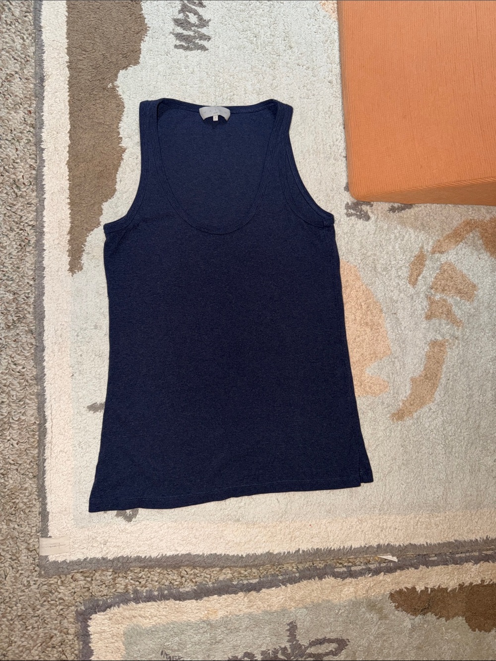 Hatch Body Navy Scoop Neck Tank Top